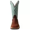 Twisted X Ladies Tobac 11` Turquoise Alloy Toe Square Toe Work Boot -Western Cowboy Equipment Shop WXBA002 1