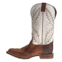 Tony Lama Men's TLX Antonio Red Brown 13in. Soft Cream Top Square Toe 9 Tony Lama Men's TLX Antonio Red Brown 13in. Soft Cream Top Square Toe -Western Cowboy Equipment Shop XT5102 2