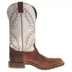 Tony Lama Men's TLX Antonio Red Brown 13in. Soft Cream Top Square Toe 11 Tony Lama Men's TLX Antonio Red Brown 13in. Soft Cream Top Square Toe -Western Cowboy Equipment Shop XT5102 4