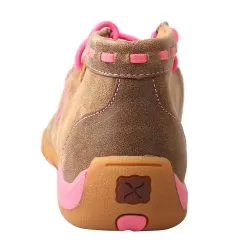 Girl's Twisted X Breast Cancer Awareness Bomber Brown Patchwork Moccasin -Western Cowboy Equipment Shop YDM0026 3