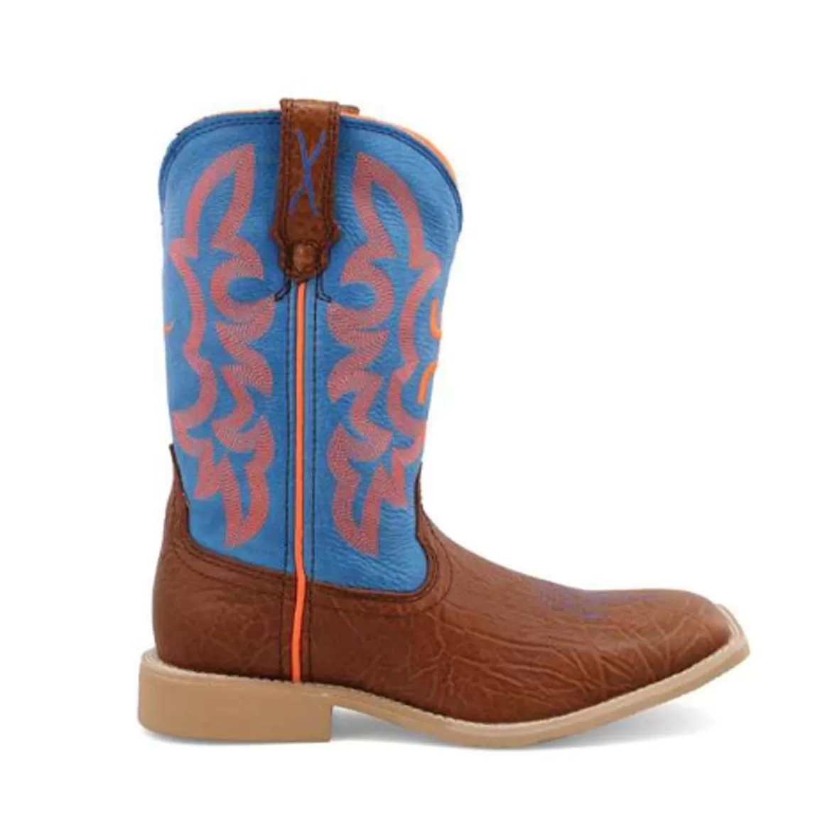 Twisted X Youth Hooey Cognac Shoulder With Neon Top Cowboy Boots 4 Twisted X Youth Hooey Cognac Shoulder With Neon Top Cowboy Boots - Image 2