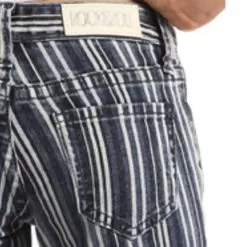 Girls Rock N Roll Girls Dark Striped Trouser -Western Cowboy Equipment Shop g5f6145 2